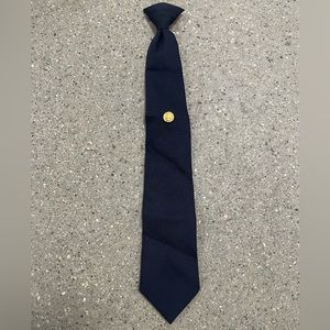 Vintage 70s US Border Patrol Tie & Tack Pin Original 14k Gold Plate Waterbury Co